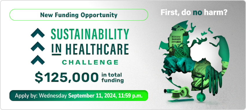 Sustainability in Healthcare Challenge poster