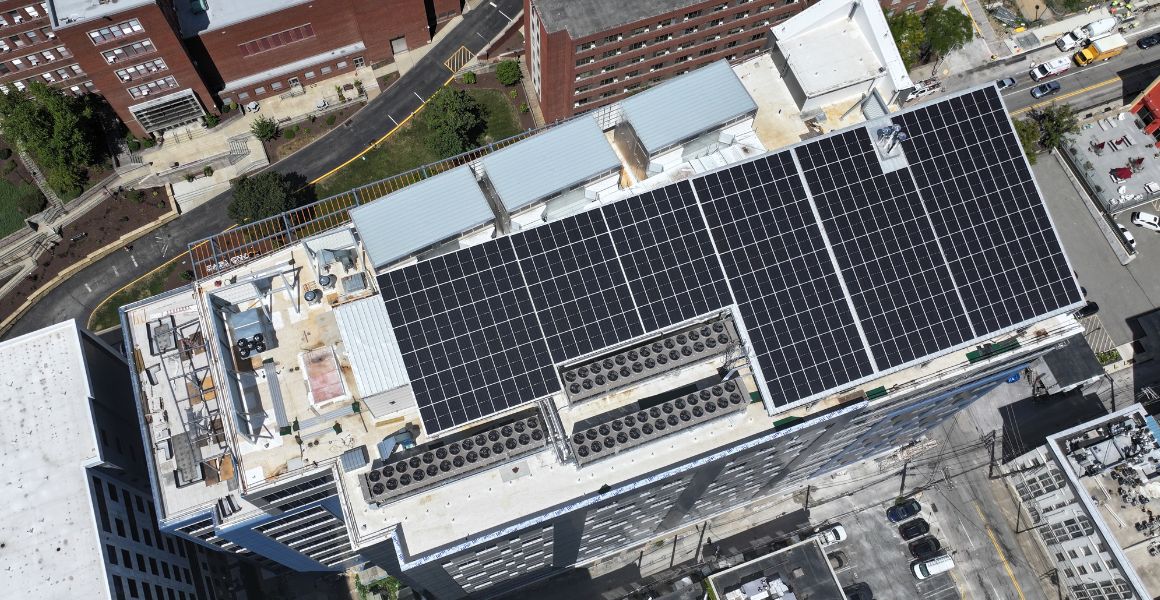 351 solar panels on Fifth & Halket
