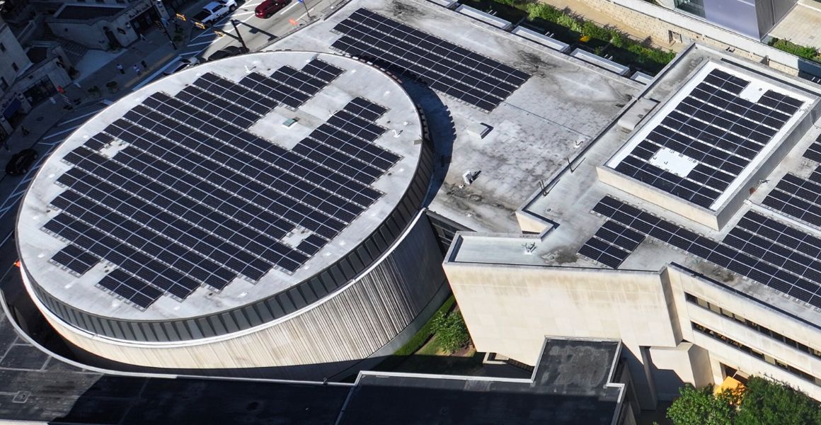 Solar panels on David Lawrence Hall