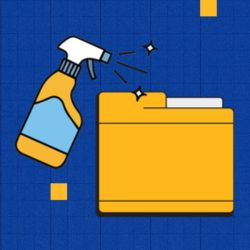 Graphic for digital spring cleaning