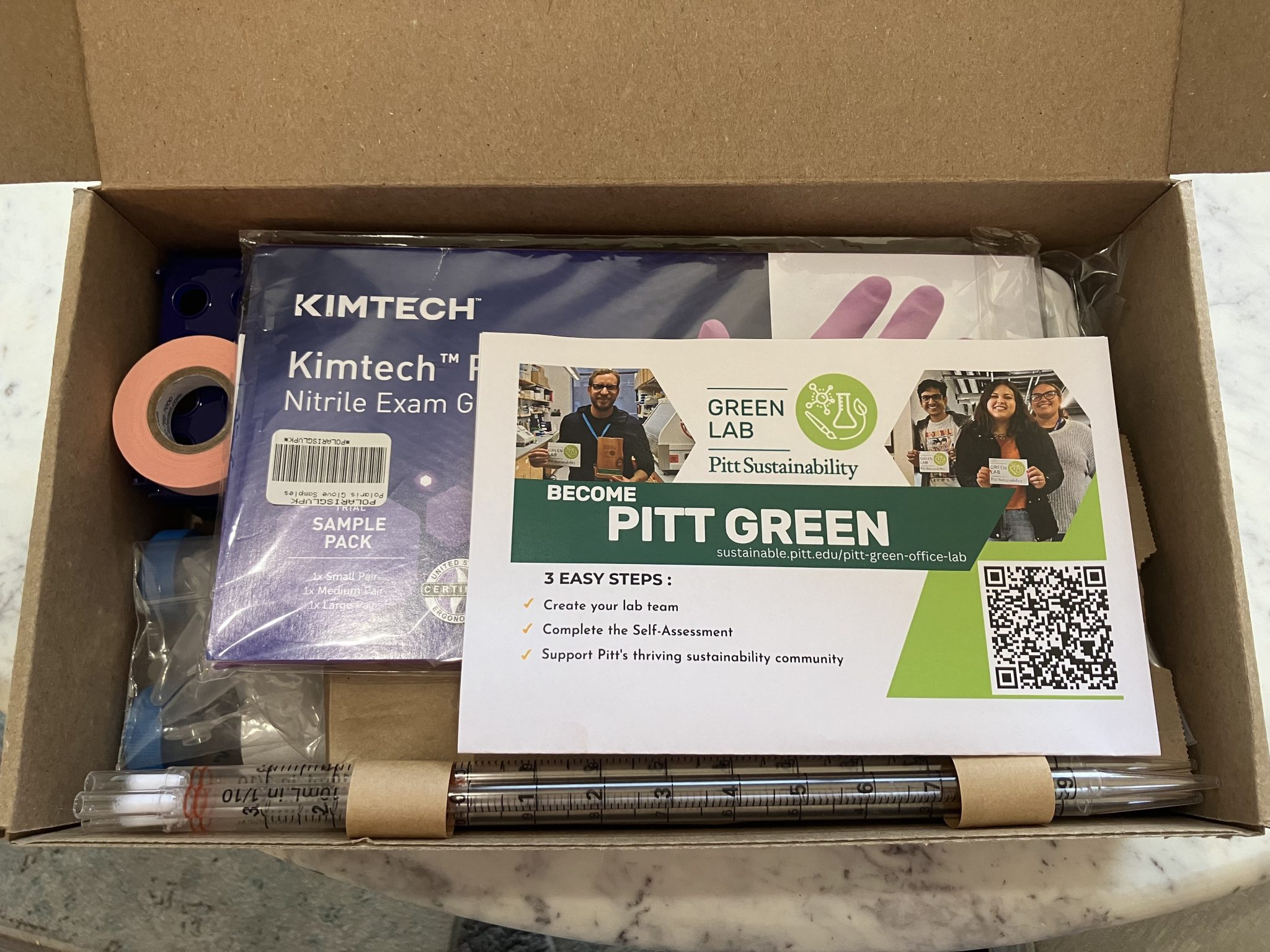 Inside the Green Lab Sample Box