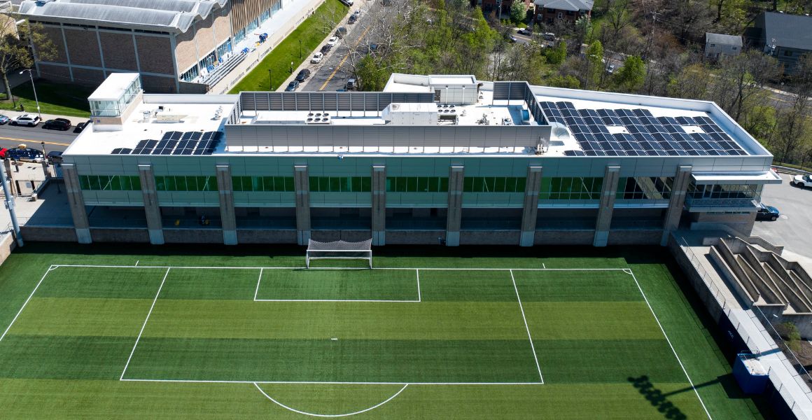 Solar panels on Petersen Sports Complex