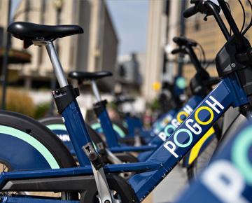 Closeup of POGOH Bikes