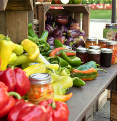 Fresh produce on a table