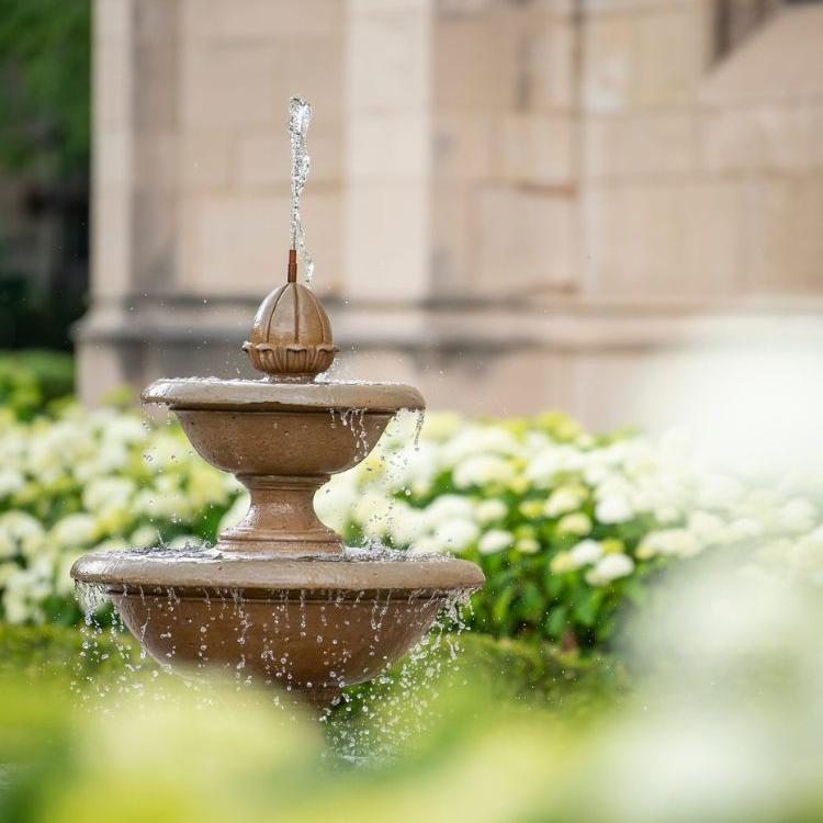Water fountain on campus