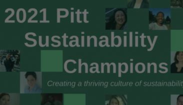 2021 Pitt Sustainability Champions Video Opening Card