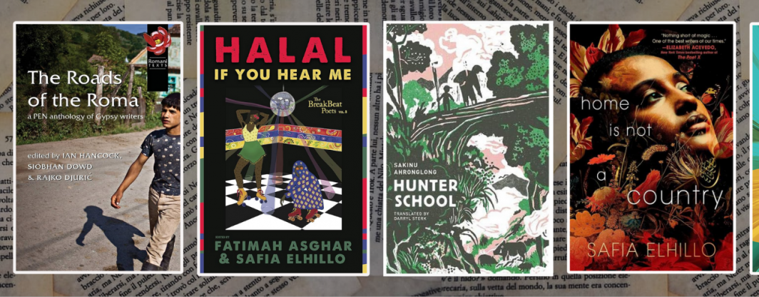Images of books selected for the event's readings