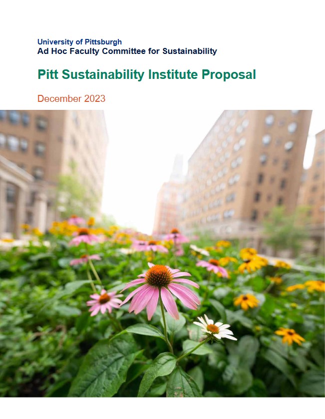 2023 Pitt Sustainability Institute Proposal Report Cover