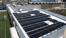 Petersen Sports Complex rooftop solar array 2024